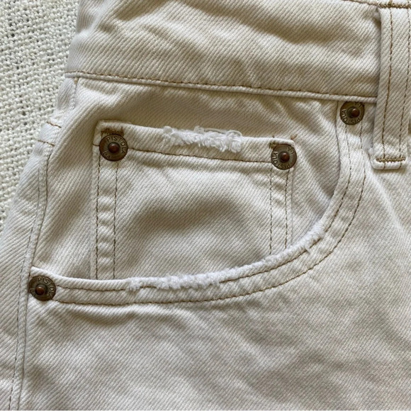 PISTOLA Cream  High Rise 3 1/2” Jean Shorts Size 26 - Picture 5 of 7
